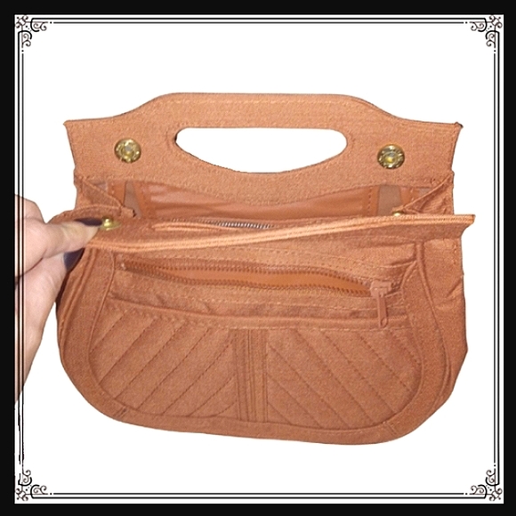 Vintage Light Brown Canvas Handbag - Picture 5 of 7